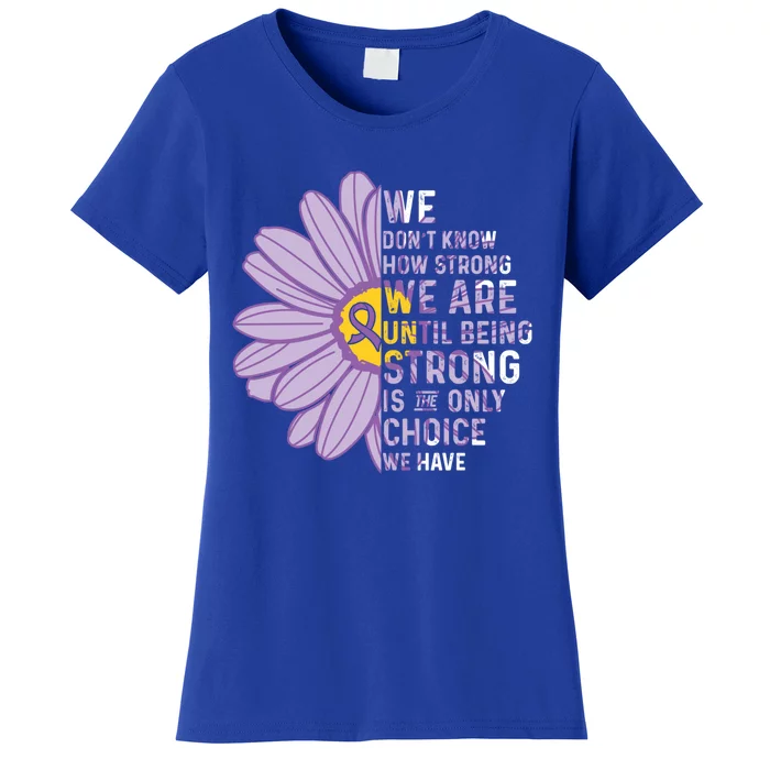 We Are Strongcool Gift Autoimmune Disease Awareness Supporter Ribbon Gift Women's T-Shirt