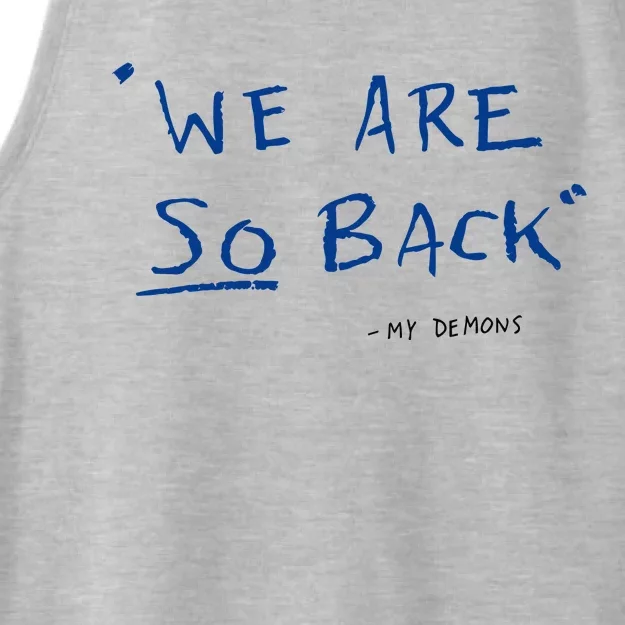 We Are So Back My Demons Ladies Tri-Blend Wicking Tank