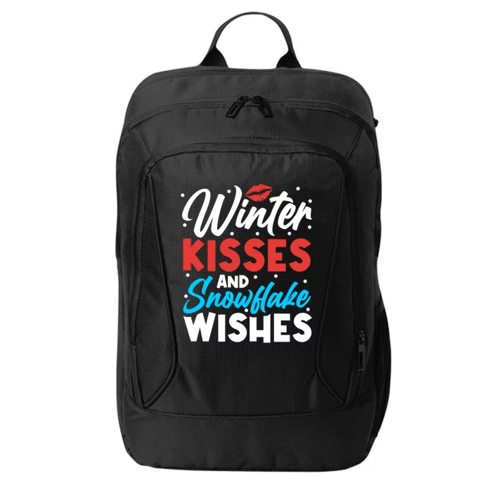 Winter And Snowflake Wishes Gift City Backpack