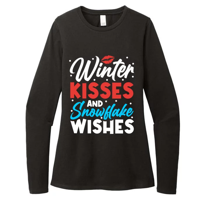 Winter And Snowflake Wishes Gift Womens CVC Long Sleeve Shirt