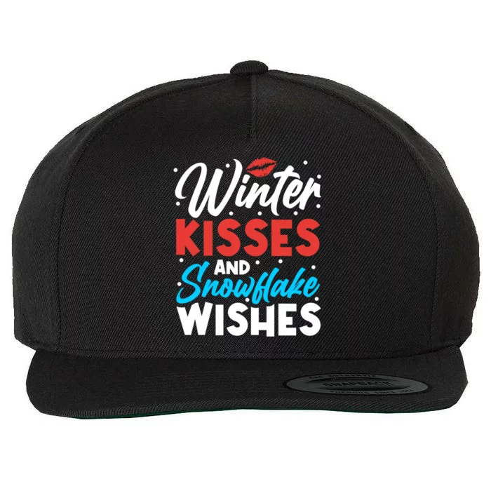 Winter And Snowflake Wishes Gift Wool Snapback Cap