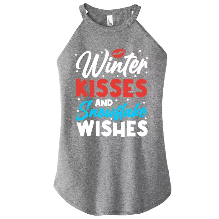 Winter And Snowflake Wishes Gift Women’s Perfect Tri Rocker Tank