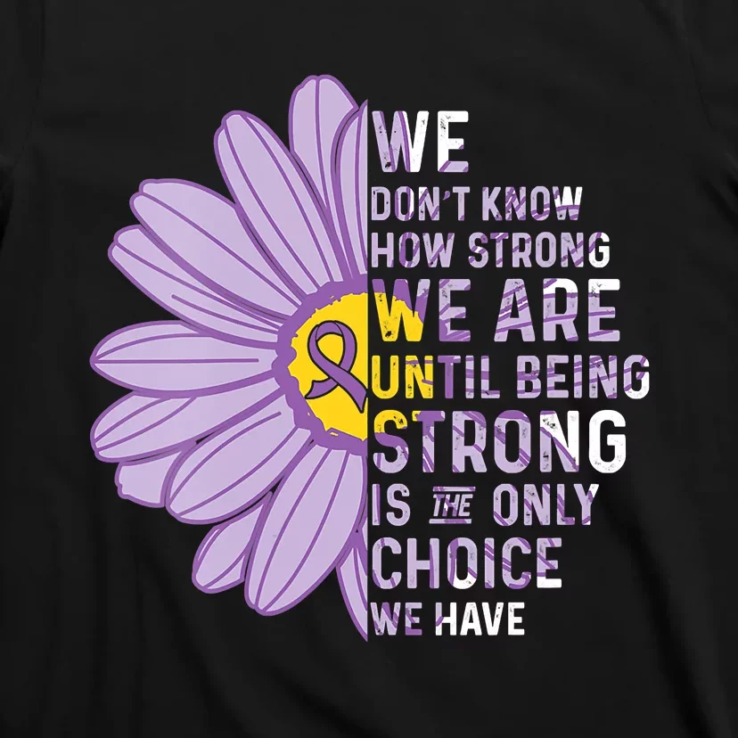 We Are Strong Crohns And Colitis Awareness Supporter Ribbon T-Shirt