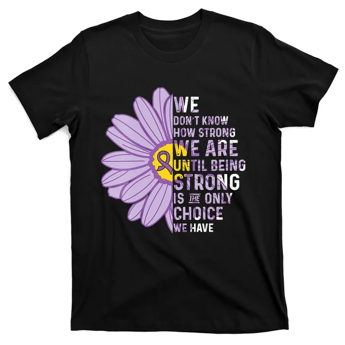 We Are Strong Crohns And Colitis Awareness Supporter Ribbon T-Shirt