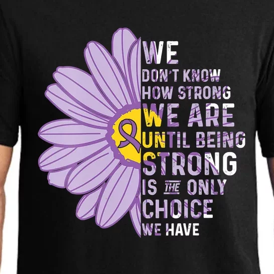 We Are Strong Crohns And Colitis Awareness Supporter Ribbon Pajama Set