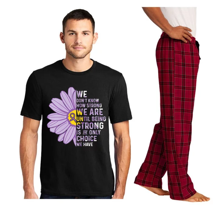 We Are Strong Crohns And Colitis Awareness Supporter Ribbon Pajama Set