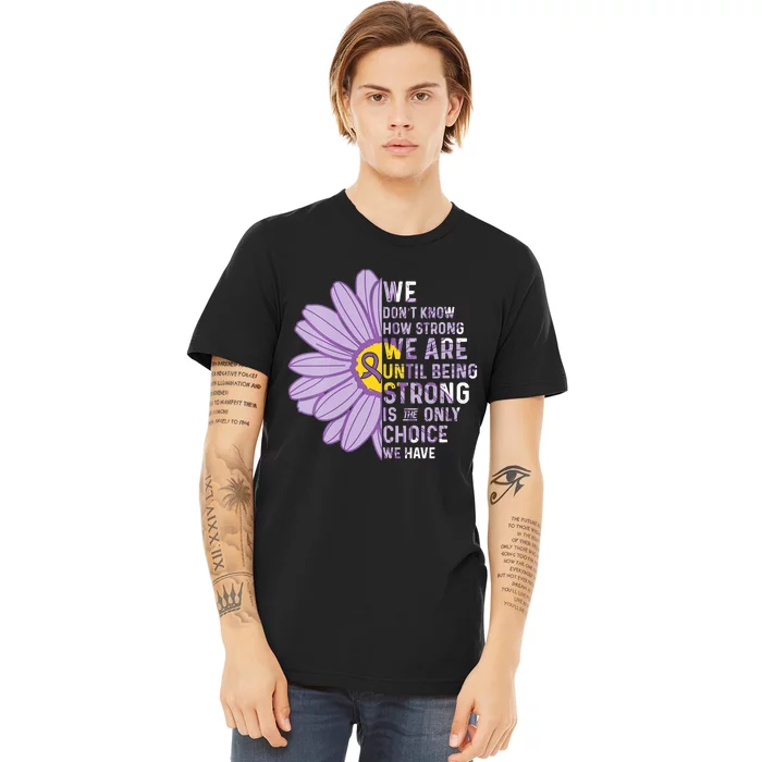 We Are Strong Crohns And Colitis Awareness Supporter Ribbon Premium T-Shirt