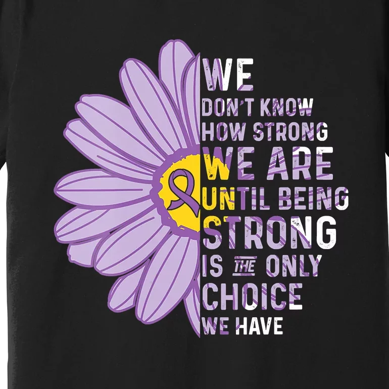 We Are Strong Crohns And Colitis Awareness Supporter Ribbon Premium T-Shirt