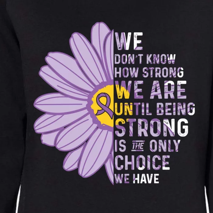 We Are Stronggift Crohns And Colitis Awareness Item Gift Womens California Wash Sweatshirt