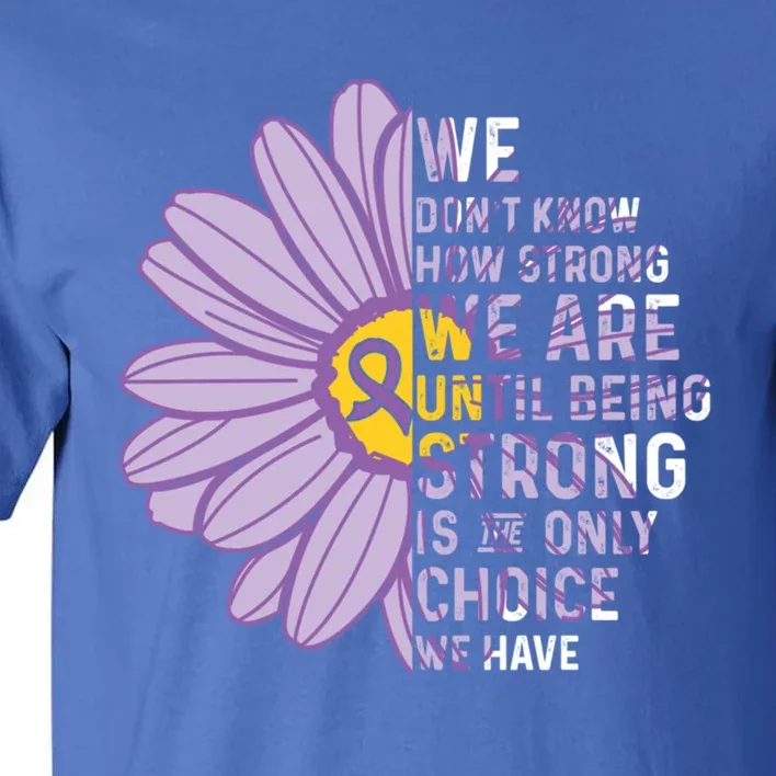 We Are Stronggift Crohns And Colitis Awareness Item Gift Tall T-Shirt