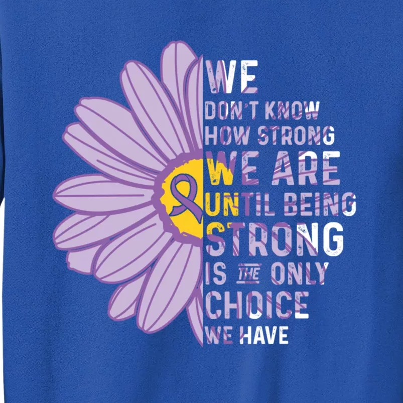 We Are Stronggift Crohns And Colitis Awareness Item Gift Tall Sweatshirt