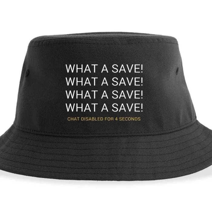 What A Save Chat Disabled Rocket Soccer Game Sustainable Bucket Hat