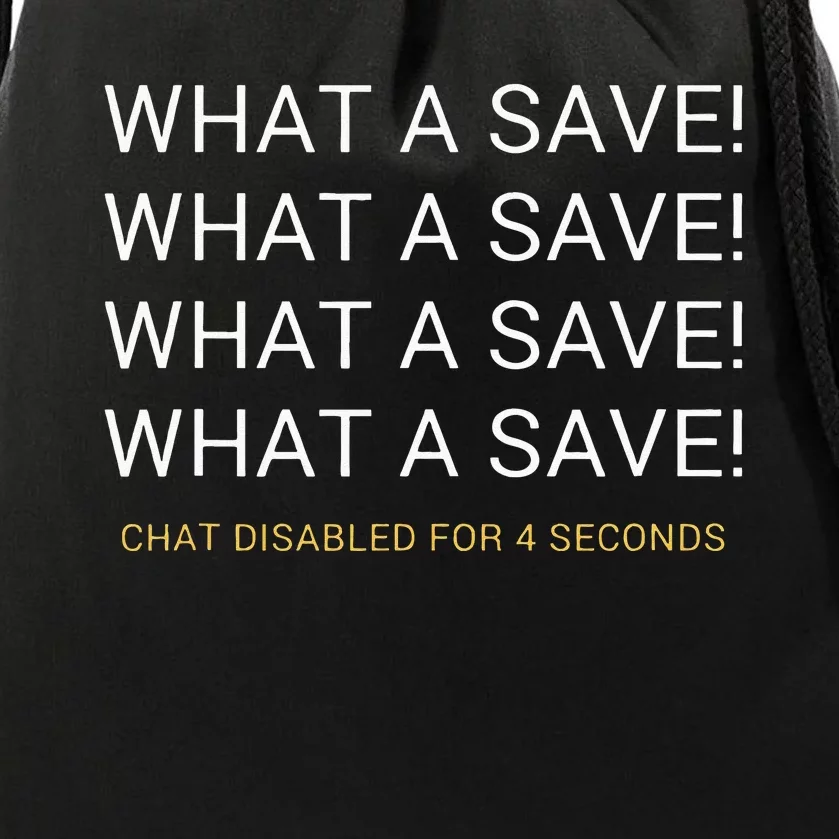 What A Save Chat Disabled Rocket Soccer Game Drawstring Bag