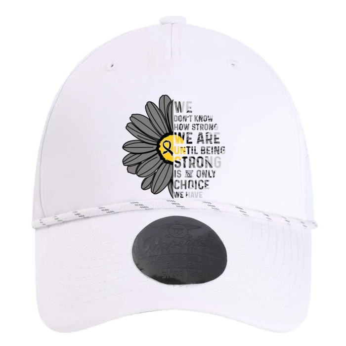 We Are Strongmeaningful Gift Melanoma Cancer Support Ribbon Gift Performance The Dyno Cap