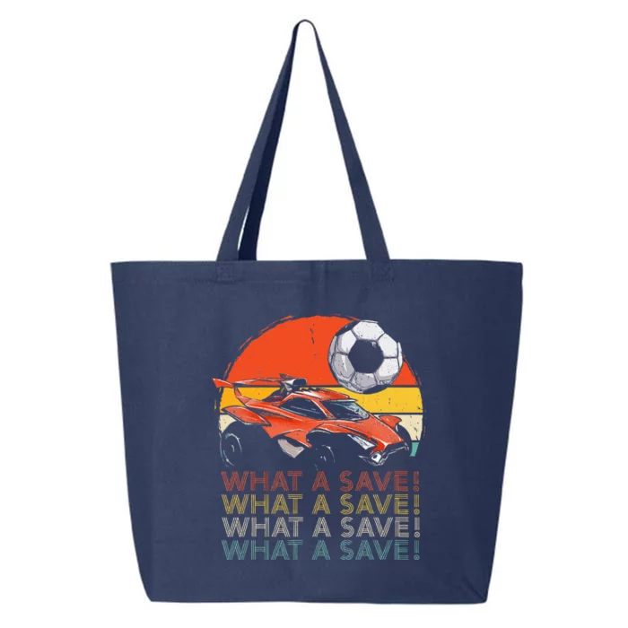 What A Save Retro Rocket Soccer Car 25L Jumbo Tote