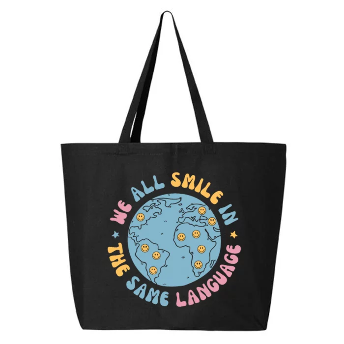 We All Smile In The Same Language Funny Esl Teacher 25L Jumbo Tote