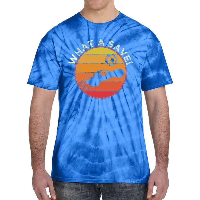 What A Save Vintage Rocket Soccer Car League Tie-Dye T-Shirt