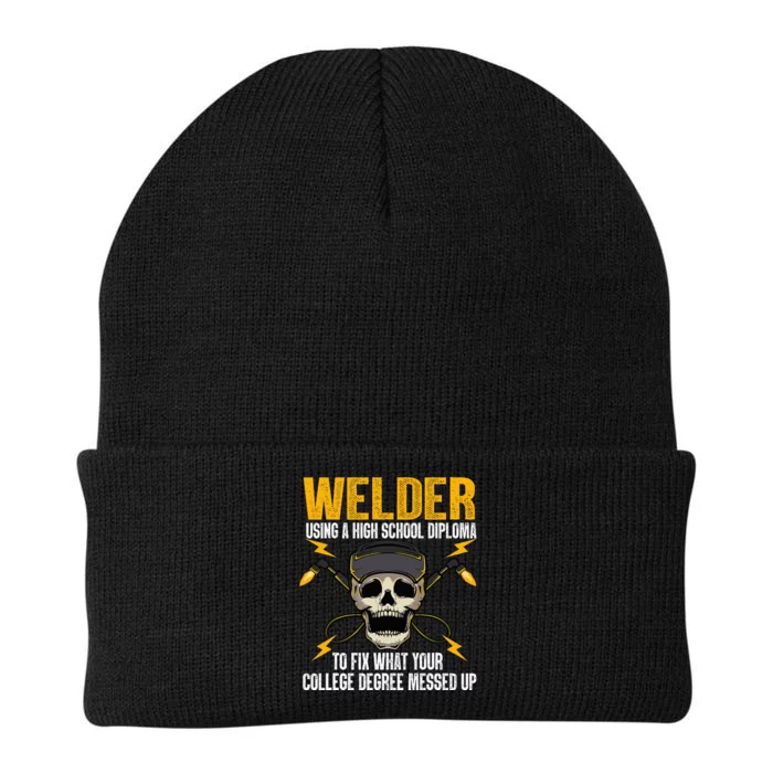 Welder Art Steel Welding Migtig Welder Knit Cap Winter Beanie