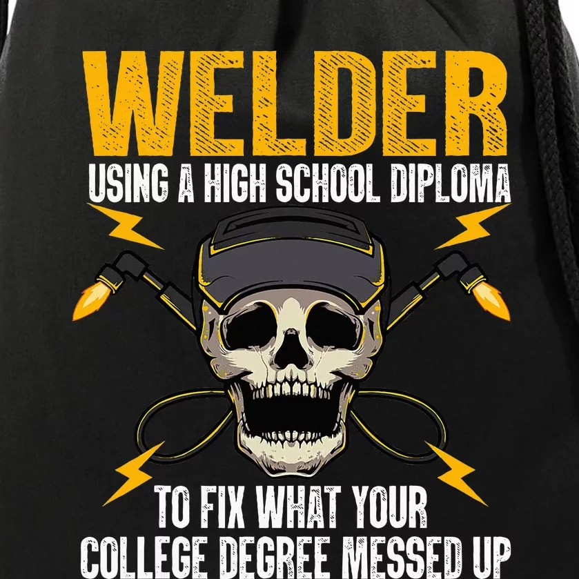 Welder Art Steel Welding Migtig Welder Drawstring Bag