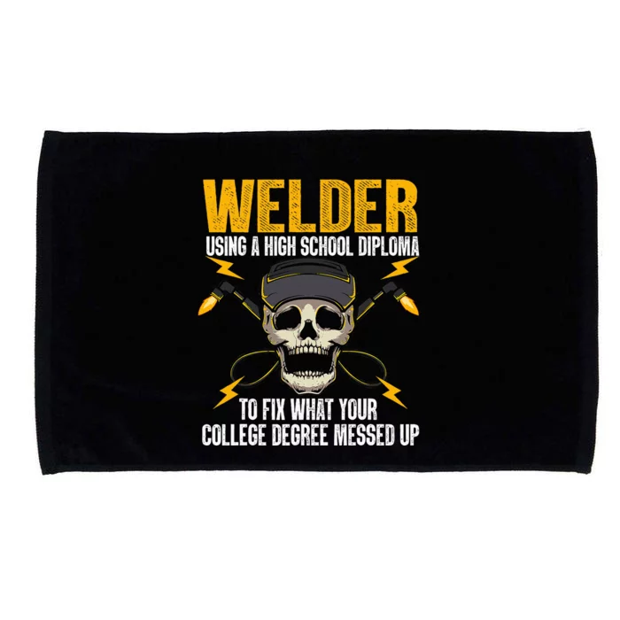 Welder Art Steel Welding Migtig Welder Microfiber Hand Towel