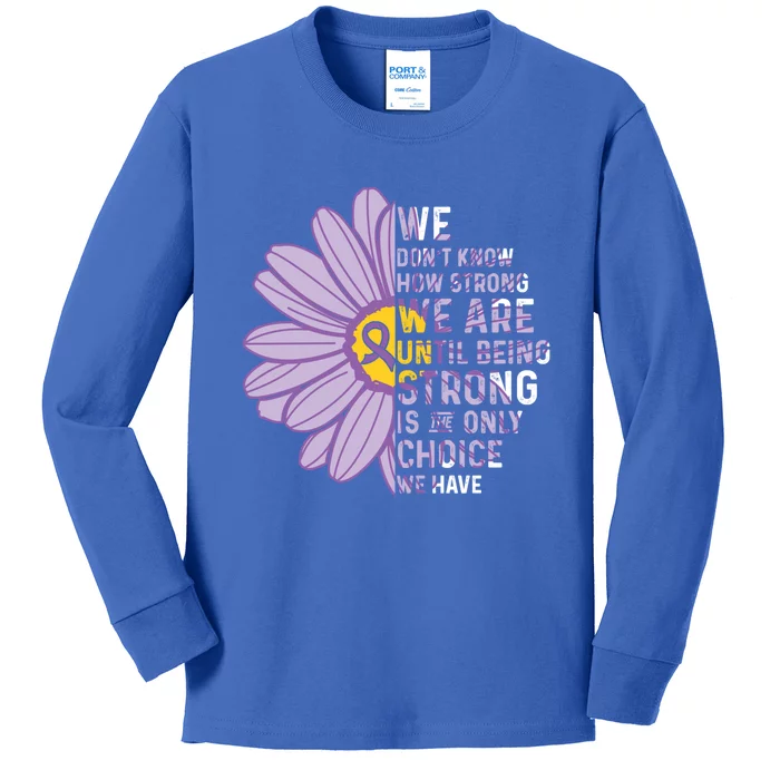 We Are Stronggift Sjogrens Syndrome Awareness Supporter Ribbon Gift Kids Long Sleeve Shirt