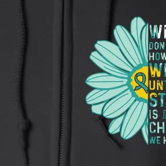 We Are Strong Ovarian Cancer Awareness Item Ovarian Cancer Zip Hoodie Full Zip Hoodie