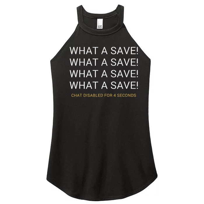 What A Save Chat Disabled Rocket Soccer Game Women’s Perfect Tri Rocker Tank