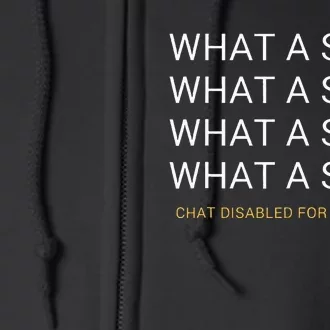 What A Save Chat Disabled Rocket Soccer Game Full Zip Hoodie