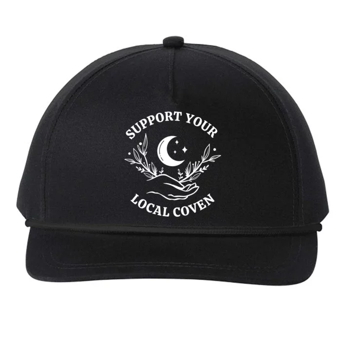 Witch Aesthetic Support Your Local Coven Great Gift Snapback Five-Panel Rope Hat