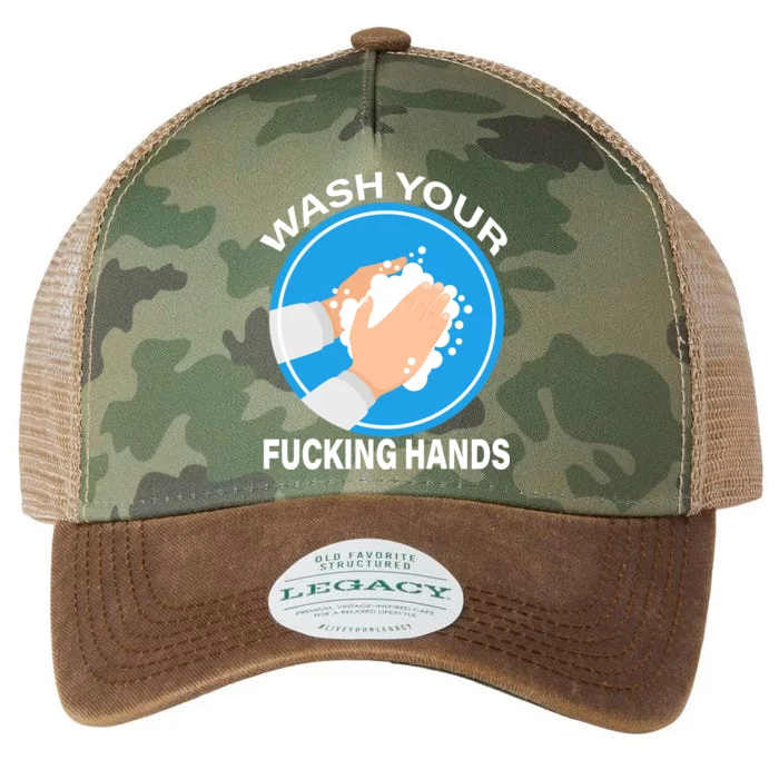 Wash Your Fucking Hands Legacy Tie Dye Trucker Hat