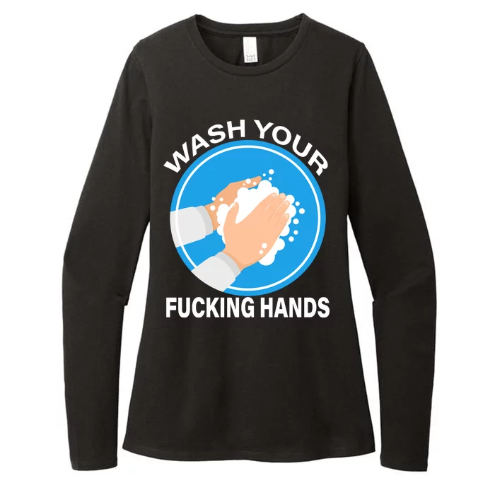 Wash Your Fucking Hands Womens CVC Long Sleeve Shirt