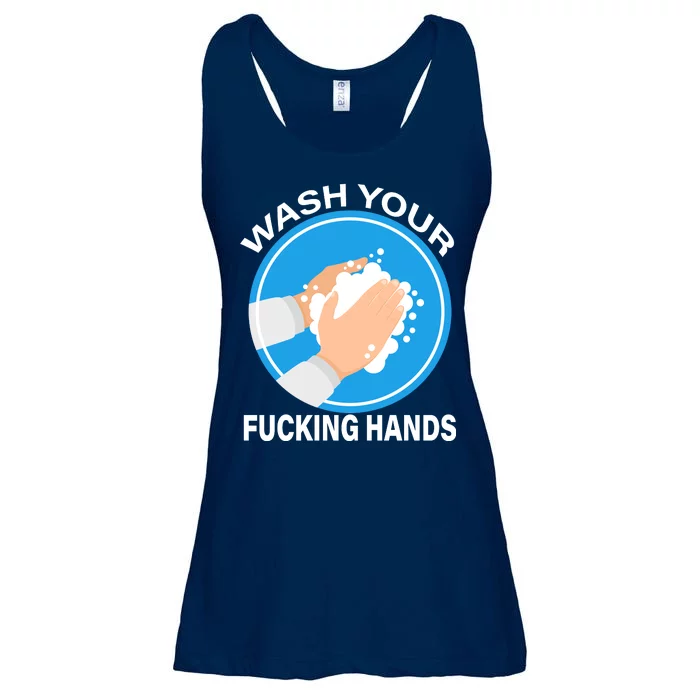 Wash Your Fucking Hands Ladies Essential Flowy Tank