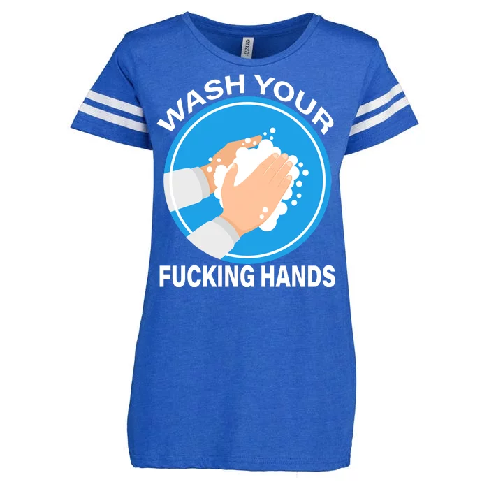 Wash Your Fucking Hands Enza Ladies Jersey Football T-Shirt