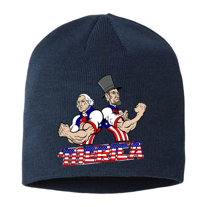 Washington And Lincoln 'Merica 8 1/2in Sustainable Knit Beanie