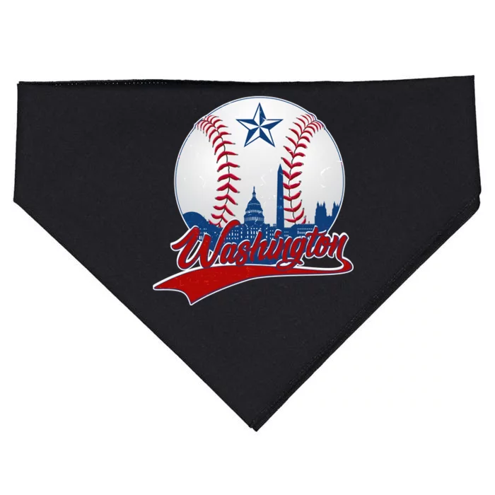 Washington Baseball Vintage Style Fan USA-Made Doggie Bandana