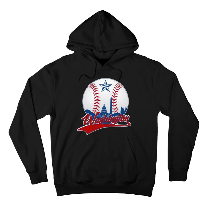 Washington Baseball Vintage Style Fan Hoodie