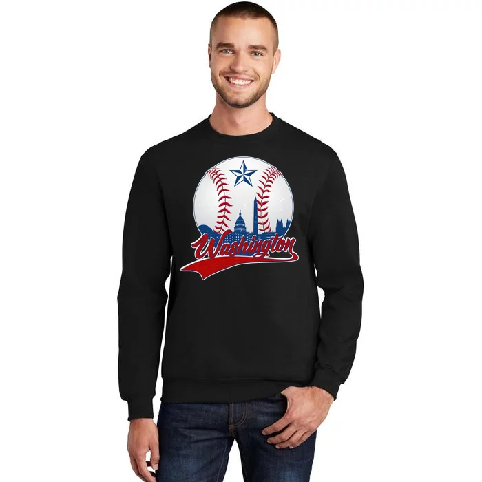 Washington Baseball Vintage Style Fan Sweatshirt