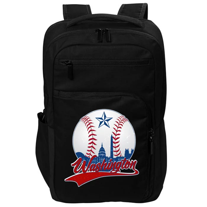 Washington Baseball Vintage Style Fan Impact Tech Backpack