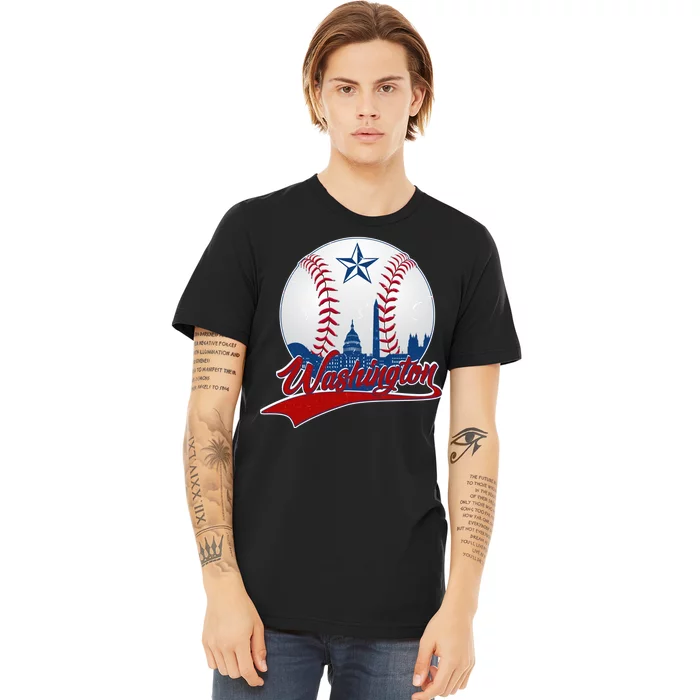 Washington Baseball Vintage Style Fan Premium T-Shirt