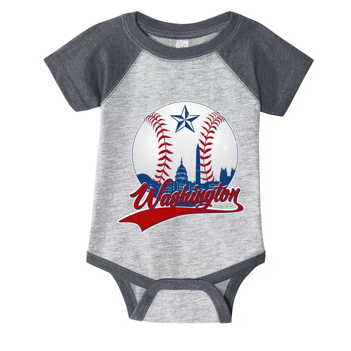 Washington Baseball Vintage Style Fan Infant Baby Jersey Bodysuit