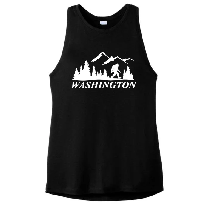 Washington Big Foot Mountain Ladies Tri-Blend Wicking Tank