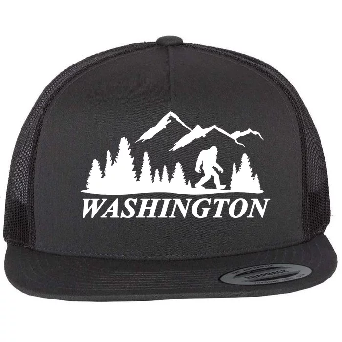 Washington Big Foot Mountain Flat Bill Trucker Hat