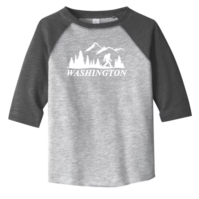 Washington Big Foot Mountain Toddler Fine Jersey T-Shirt