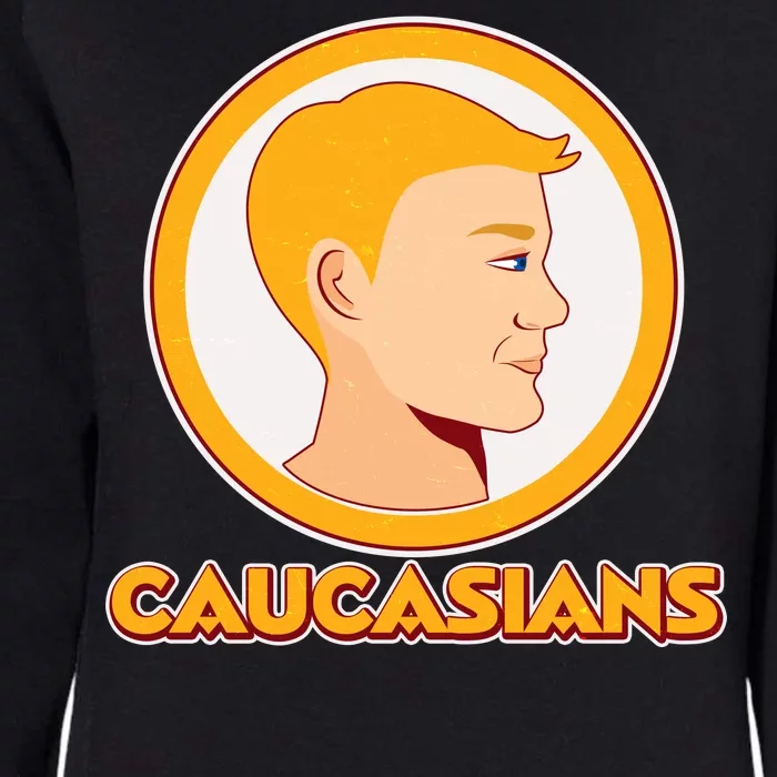 Washington Caucasians Football Logo Womens California Wash Sweatshirt