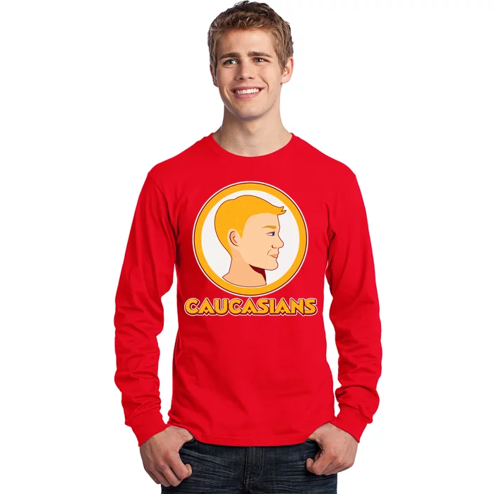 TeeShirtPalace | Washington Caucasians Football Logo Long Sleeve Shirt