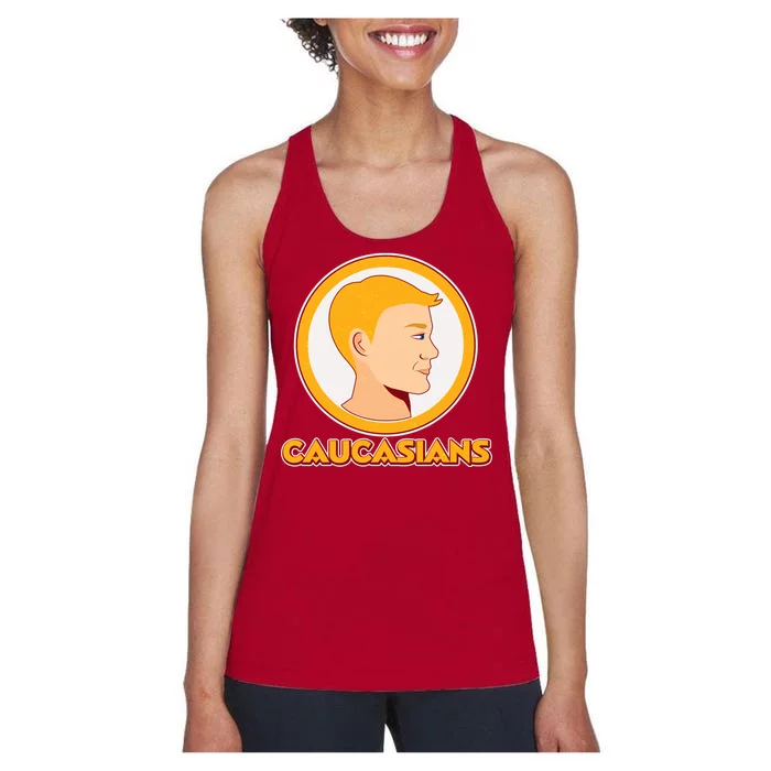 Washington Caucasians Football Logo Women's Racerback Tank