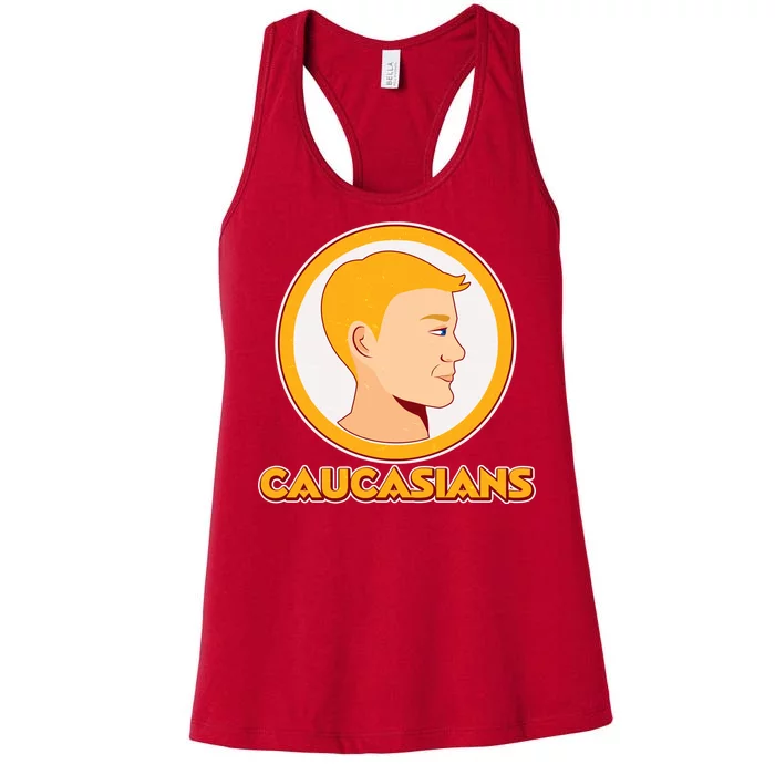 Washington Caucasians Football Logo Women's Racerback Tank