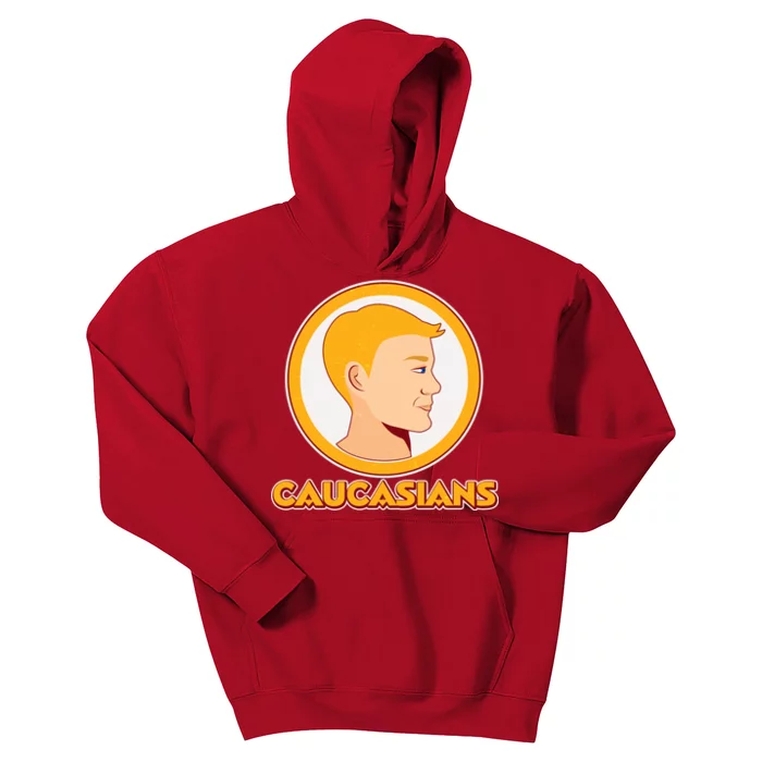 Washington Caucasians Football Logo Kids Hoodie