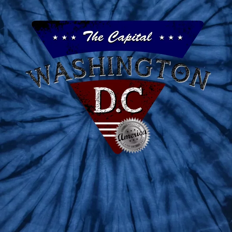 Washington D.C Land of the Free Logo Tie-Dye T-Shirt