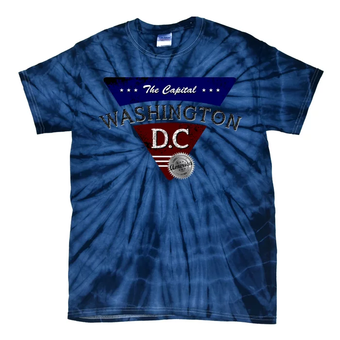 Washington D.C Land of the Free Logo Tie-Dye T-Shirt